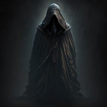 dark cloaked figure