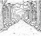 Forest Coloring Pages Habitat Kids Getcolorings Colorings Getdrawings Color Print Printable Preschool sketch template