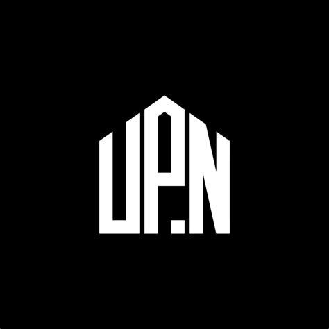 upn letter logo design  black background upn creative initials