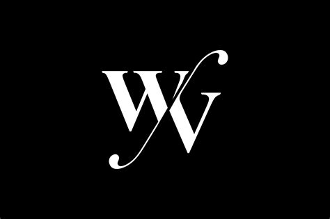 wv monogram logo design  vectorseller thehungryjpegcom