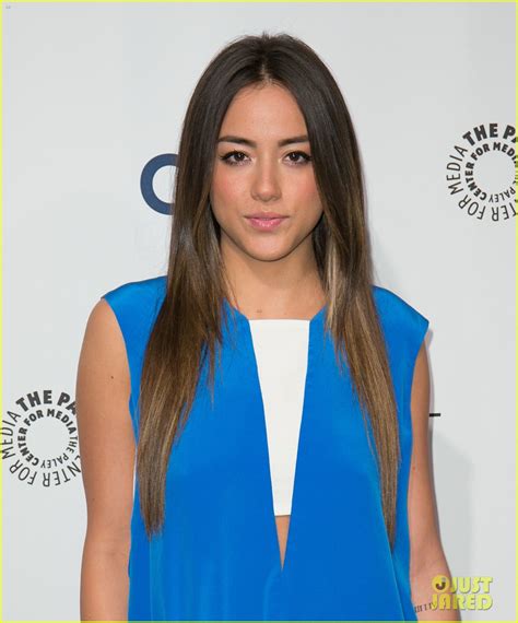 chloe bennet and clark gregg promote agents of s h i e l d at paleyfest
