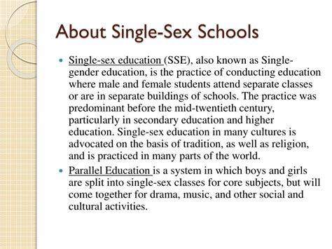 ppt single sex schools powerpoint presentation free