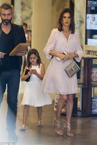 alessandra ambrosio steps out in berlin with lookalike daughter anja daily mail online