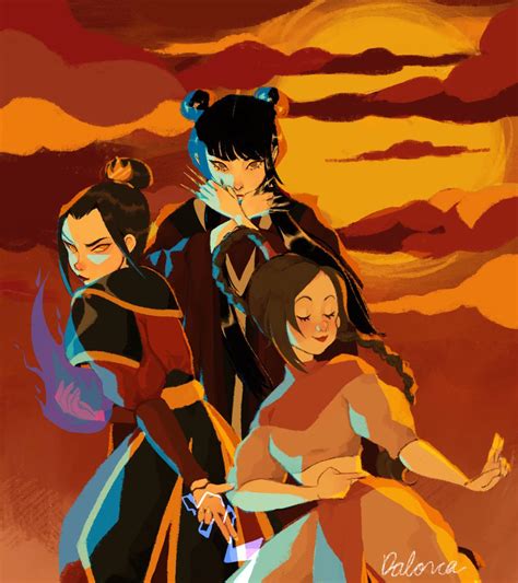 Azula Mai And Ty Lee Fanart By Me Dalorca On Ig R Thelastairbender
