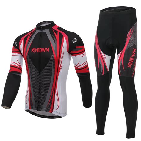winter thermal fleece cycling jersey long sleevebib pants high quality gel pad bike