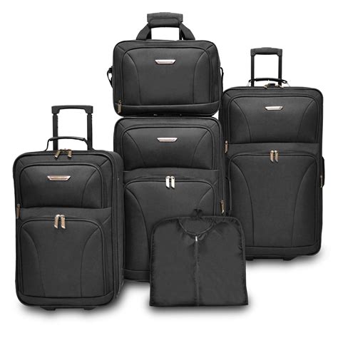 travelers choice kingston  piece luggage set