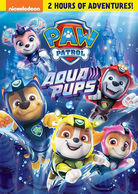 nickalive paw patrol aqua pups dives  dvd  march