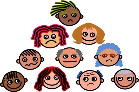diverse people cartoon