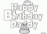 Birthday Happy Coloring Pages Dad Daddy Printable Drawing Father Granny Color Sheets Stylish Print Getdrawings Getcolorings Library Clipart Bestofcoloring sketch template