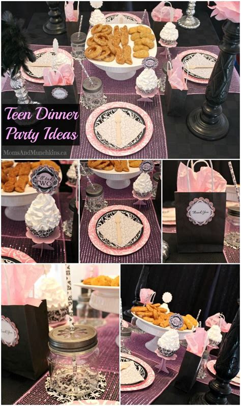 teen dinner party ideas sweet 16 birthday party for