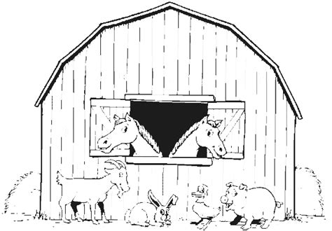 barn door coloring pages coloring pages