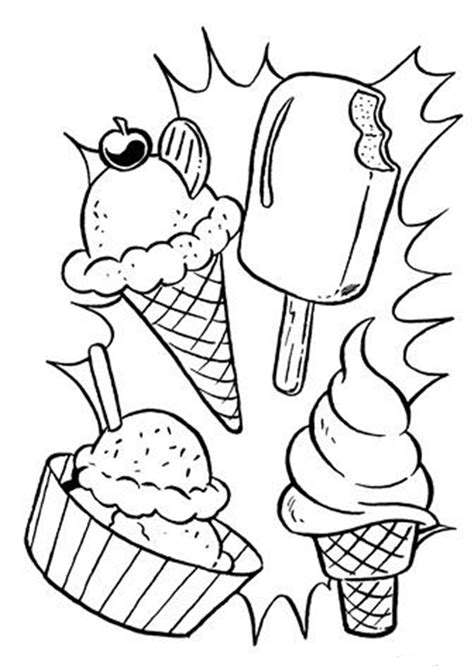 ice cream sundae  cupcake coloring page