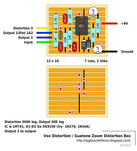 diy distortion pedal schematic