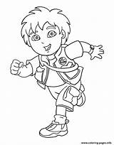 Go Diego Coloring Pages Running Printable sketch template