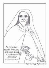 Coloring St Therese Printable Getcolorings Sheet Pages sketch template