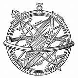 Drawing Clipart Astronomy Sphere Tattoo Armillary Clip Armilla Vintage Sextant Sundial Copernicus Compass Dial Sun Etc Symbol Illustrations Astrolabe Google sketch template