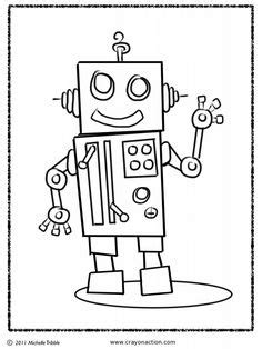 rob  robot coloring pages craft ideas pinterest coloring