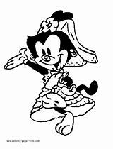 Coloring Pages Cartoon Animaniacs Dot Color Printable Character Sheets Wakko Yakko Kids Characters Found Template Back sketch template