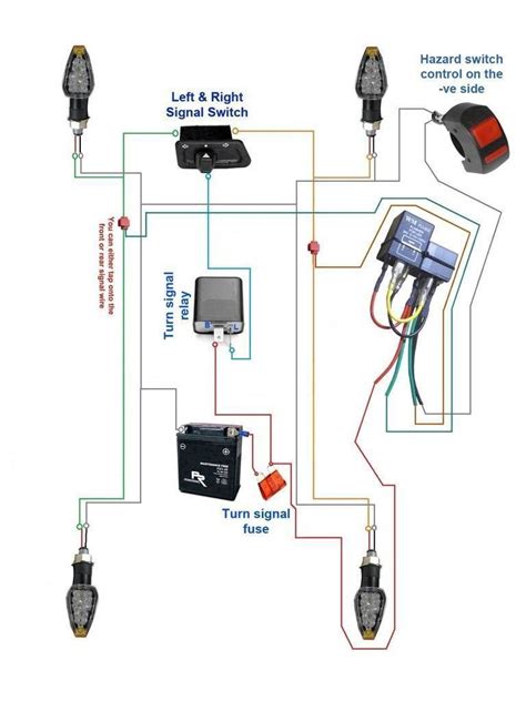 basic turn signal wiring diagram motorcycle