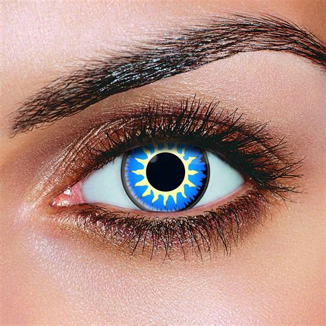 blue contact lenses eyes