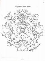 Rosemaling Coloring Pages Patterns Pattern Norwegian Embroidery Ould Getcolorings Decorative Line Als Paintings Folk Printable Getdrawings sketch template