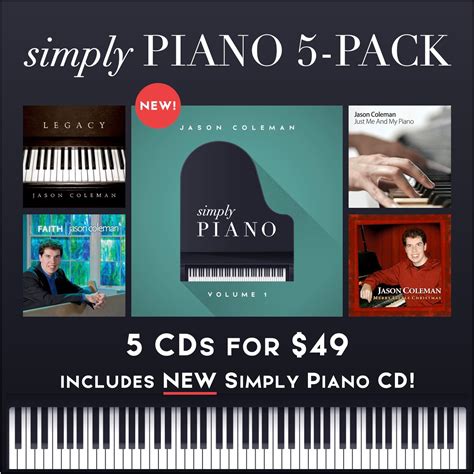 simply piano  pack  cd bundle save  jason coleman  store