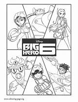 Hero Big Coloring Pages Team Sheets Printable Sheet Gogo sketch template