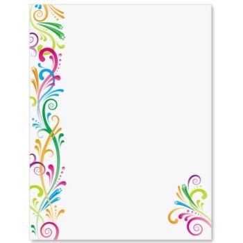 letter paper border paper theme paper printable stationery