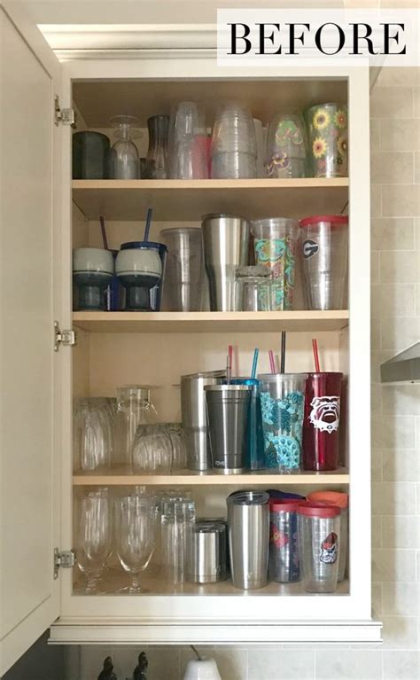 organizing  drinking glasses  cups