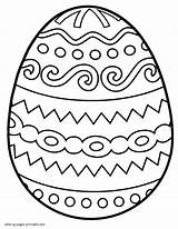 Easter Coloring Pages Printable Egg Holiday Print sketch template