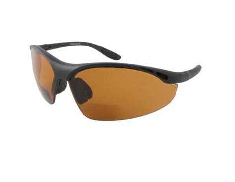 91348 in copper bifocal safety sunglasses semi rimless wrap around