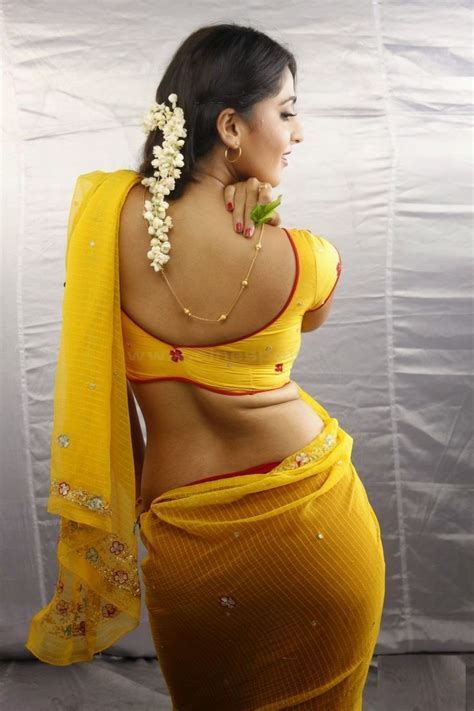 anushka shetty saree backless saree photoshoot hot actresses