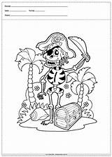Pirata Esqueleto Próximo sketch template