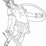 Coloring Perseus Greek Achilles Myth Medusa Pages Mythology Pegasus Heroes Heel Drawing 220px 98kb Kids Oedipus sketch template