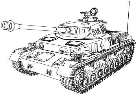 ww tank coloring pages