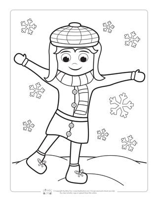 winter coloring pages itsy bitsy fun