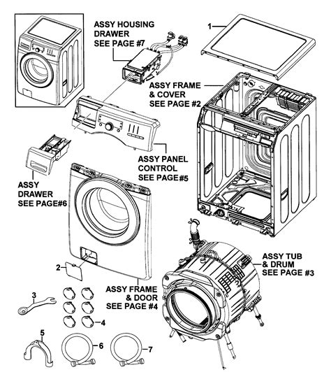 kenmore washer parts diagram