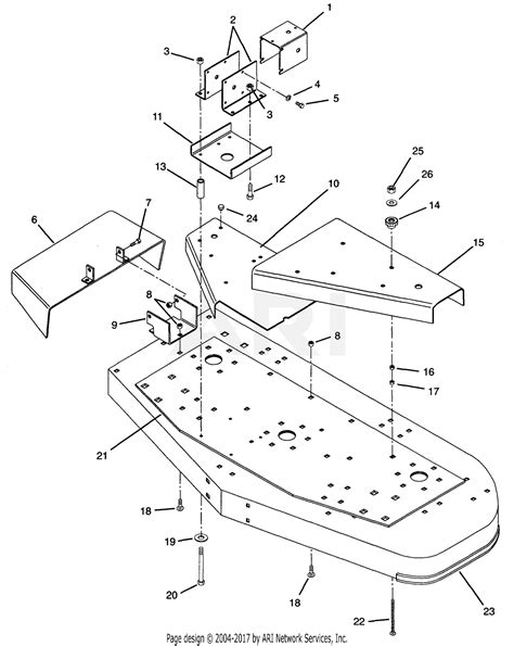 kubota  mower deck parts diagram