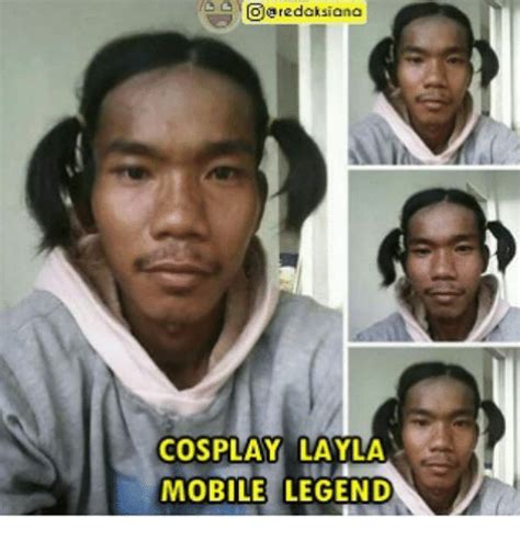 Redaksiana Cosplay Layla Mobile Legend Cosplay Meme On