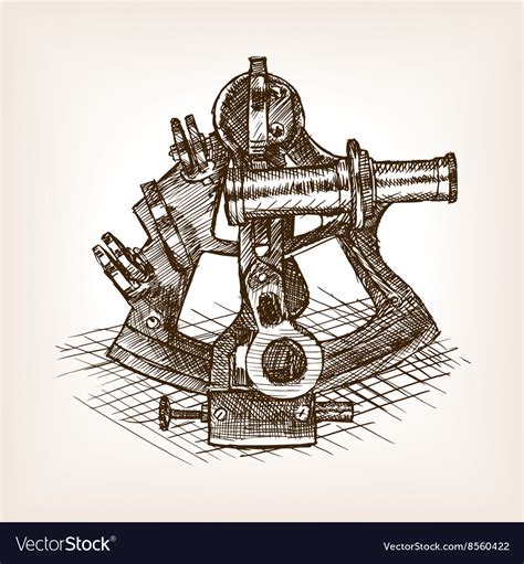 simple sextant drawing