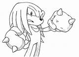 Knuckles Xcolorings sketch template