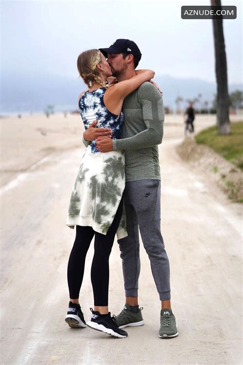 James Maslow And His Girlfriend Caitlin Spears Share A Kiss After A Run