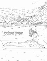 Coloring Yoga Adult Book Poses Pages Anthony Colouring Choose Board sketch template