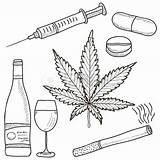 Dibujos Drogas Adicciones Marijuana Narcotics Sustancias Sketch Marihuana Psicoactivas Alkohol Disegni Drug Lucha Drogen Vectors Guardados Pines sketch template