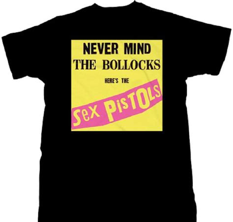 sex pistols album cover t shirt never mind the bollocks men s black