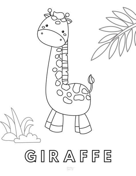 cute giraffe coloring pages  printables healthy  lovin