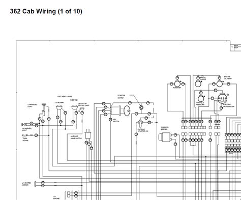 peterbilt model  cab wiring schematic manual