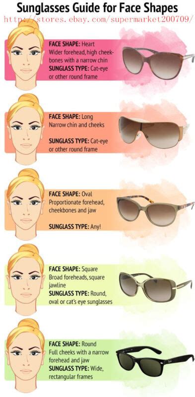 How To Choose The Best Sunglasses And Glasses For Your Face Shape Ebay