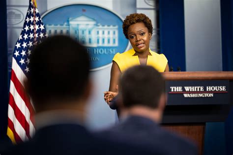 Karine Jean Pierre Takes Her Turn At The White House Podium The New