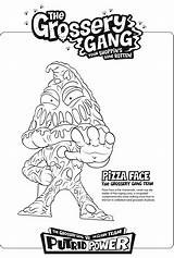 Grossery Gang Coloring Pages Pizza Printable Kids Pack Sheets Trash Printables Face Via Color Getcolorings Choose Board Ca sketch template